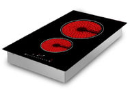 12-calowe pokrętło sterowane smukłą obudową Ceramiczna promiennikowa elektryczna płyta kuchenna w kolorze nakrapianej czerni z 2 elementami